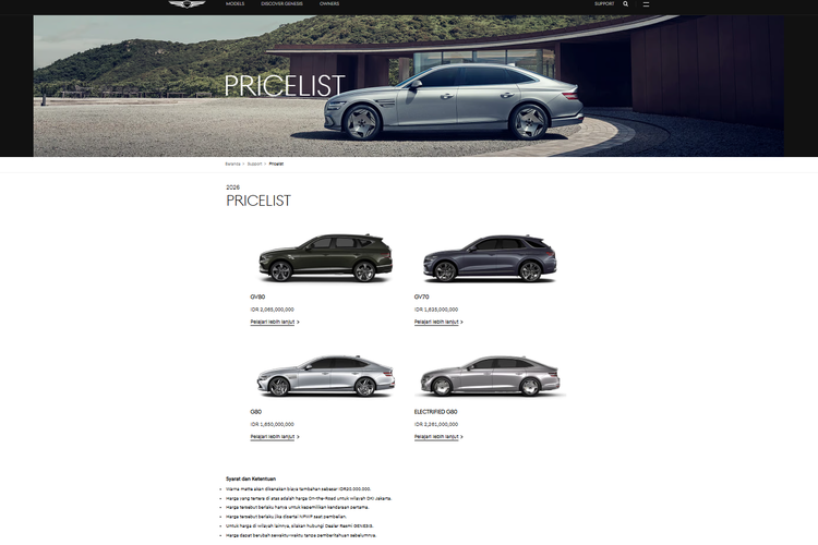 Genesis Resmi Jualan Di Indonesia